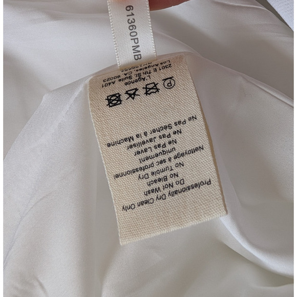 NWD L'Agence Dorothea Embellished Asymmetric Blazer Mini Dress Sz S White #4E502 - Picture 12 of 13